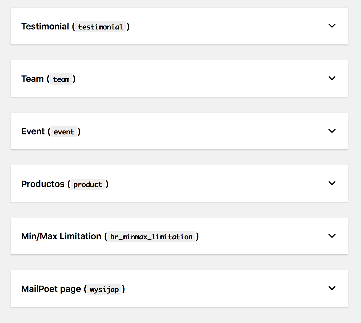 Ejemplo de basura que se introduce, activa y posiona con una plantilla wordpress premium.